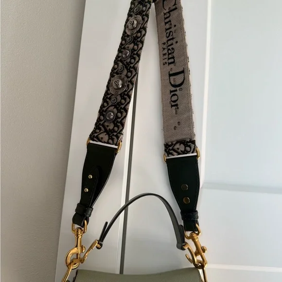 Dior Mini Saddle Bag with Embellished Strap - Picture 6 of 16